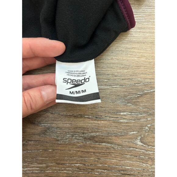 Speedo One Piece Womens Swimsuit Size Medium Moderate Cut Lined Top - Picture 4 of 7
